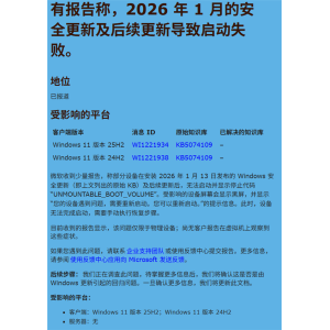 你中招了吗 Windows 11大更新让电脑变砖！微软确认翻